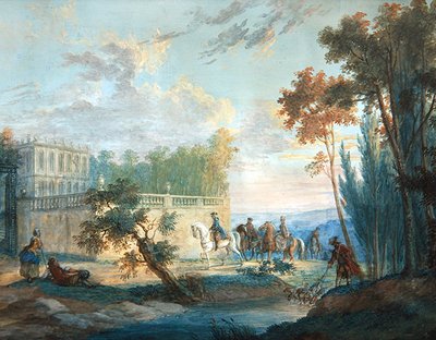 Return from the hunt, mid 18th century by French School