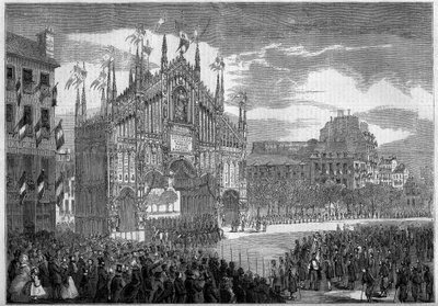 Return of the troops after the Risorgimento, Paris by French School