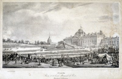 Review of the National Guard of Paris on 29/4/1830 by French School