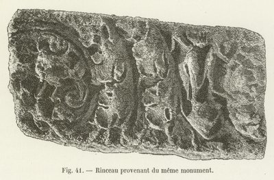 Scrollwork from the same monument by French School