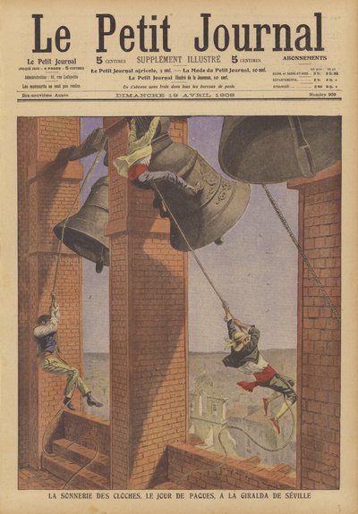 Ringing of the Bells at the Giralda, Bell Tower of Seville Cathedral, on Easter Sunday by French School