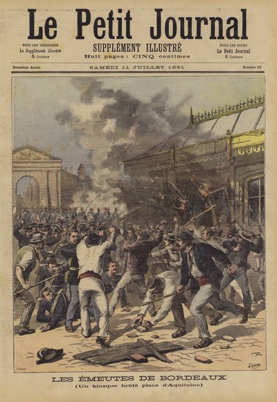 Riots in Bordeaux by French School