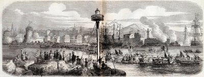 Risorgimento - Livorno Debarkment of a French army commanded by Prince Napoleon (Napoleon Jerome Bonaparte) - May 23 by French School