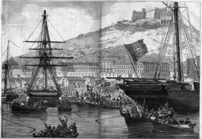 Risorgimento, Naples, 21 October 1860: Vote of the Navy on the Attachment of the City to the Kingdom of Italy by French School