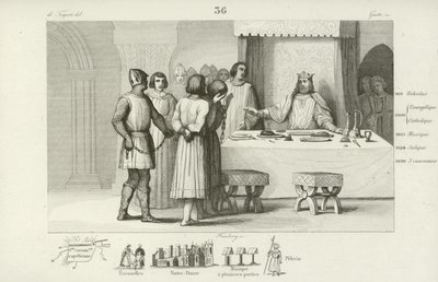 Robert II of France sparing conspirators condemned to death by French School
