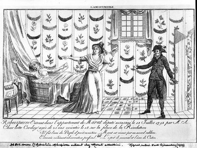 Robespierre Entering the Apartment of Marat by French School