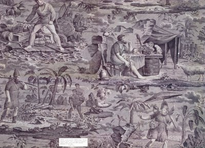 Robinson Crusoe, from a design by F. Pieters, c.1815-20 by French School