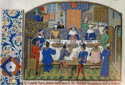 Dukes of York, Gloucester and Ireland dine with Richard II, Vol III 