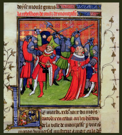 Revolt at Montpellier by French School