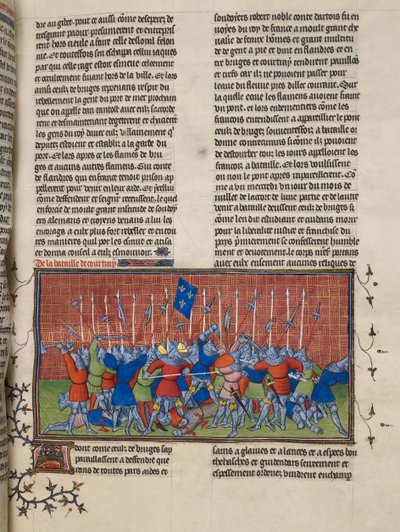 The Battle of Courtrai, illustration from the 