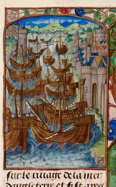 French fleet attacked at Sluys, from 