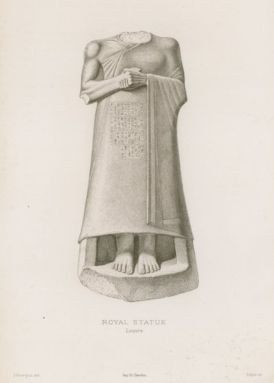Royal Statue, Louvre by French School