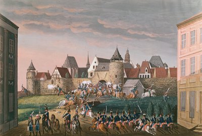 Rush of Imperial troops at Hoscht, 28th August 1800 by French School