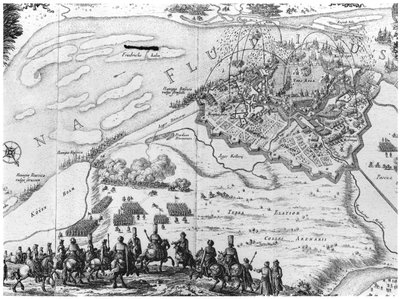 Russian Army Laying Siege to Riga by French School