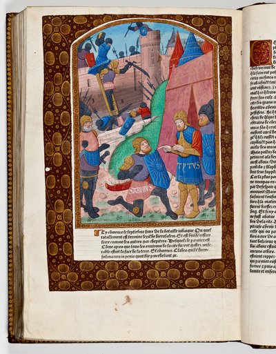 Sabinus, a Syrian auxiliary, offers to scale the wall of Jerusalem and is presented to Titus, 70 AD by French School