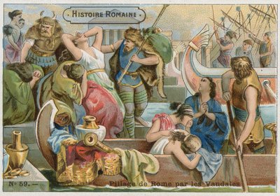Sack of Rome by the Vandals, 455 by French School
