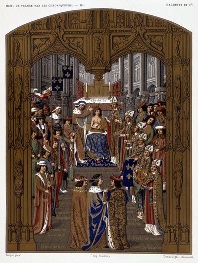 Coronation of Charles VI - in Les Chroniqueurs de l
