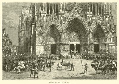 Coronation of Charles VI by French School