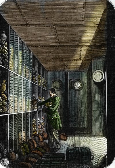 Basement of the Bank of France in Paris by French School