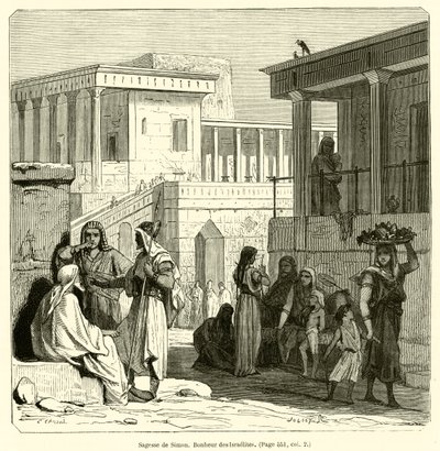 Wisdom of Simon, Happiness of the Israelites by French School