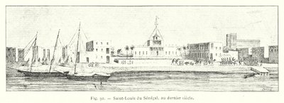 Saint-Louis of Senegal, in the last century by French School