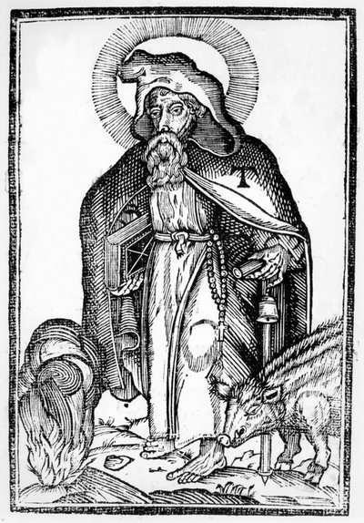 Frontispiece from In Symbolicam S.Antonii Magni Imaginem Commentatio by Théophile Raynaud, published 1659 by French School