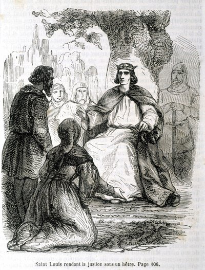 Saint Louis rendering justice under a beech tree - in 