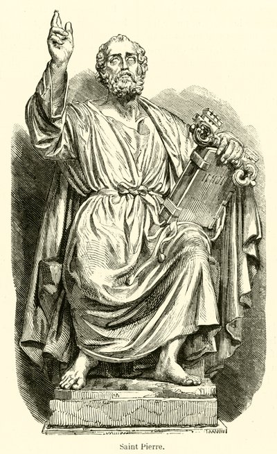 Saint Peter (engraving) by French School