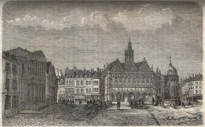 Saint Quentin (Saint-Quentin) Department of Aisne - Engraving in 