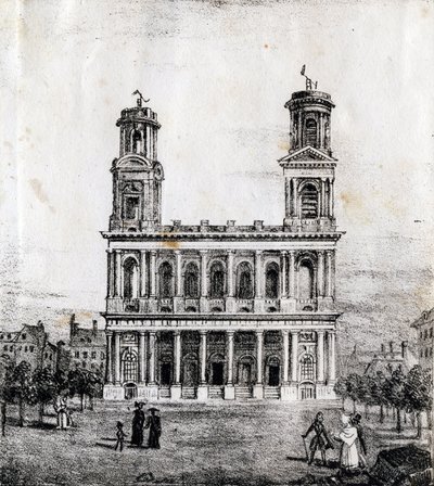 Saint Sulpice Church, Paris by French School