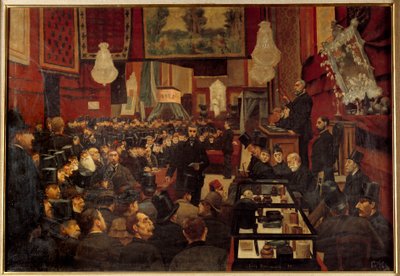 Sale at the Encheres in the 19th century by French School