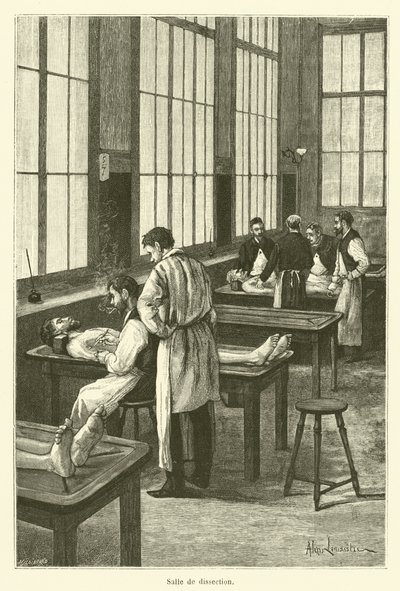 Dissection Room by French School