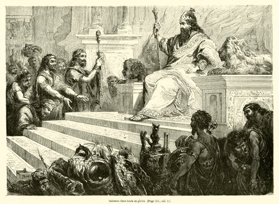 Solomon in all his glory by French School