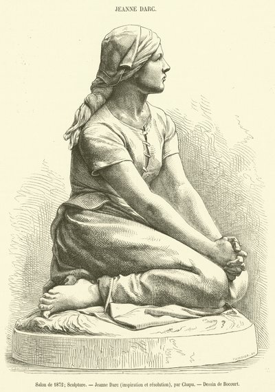 Salon of 1872, Sculpture, Joan of Arc, inspiration and resolution (engraving) by French School