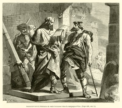 Sanballat Writes to Nehemiah to Meet Him in the Plain of Ono by French School
