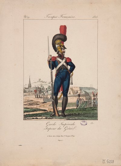 Sapper of the Imperial Guard, French Troops, No.19 by French School