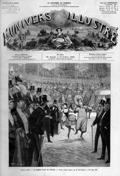 Saturday Night at the Circus in Paris by French School