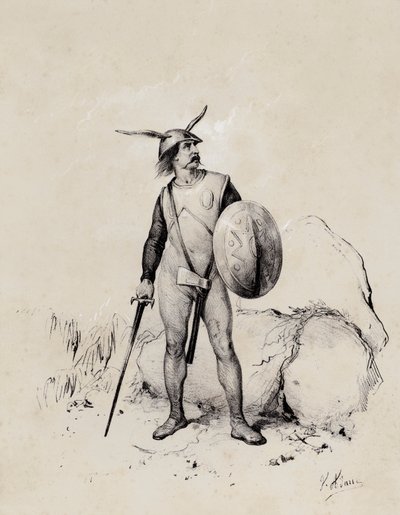 Saxon soldier, 445 by French School