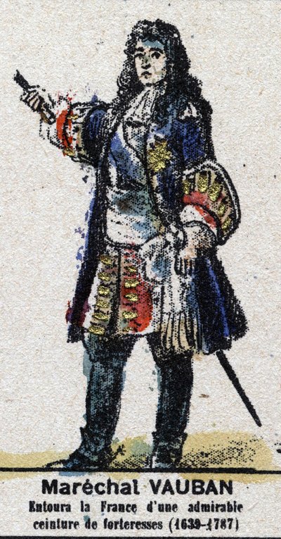 Sébastien Le Prestre de Vauban (1633-1707), marechal of France. In Galeriede Kings and Queens of France and illustrious characters from 1643 to 1895 Image of epinal by French School
