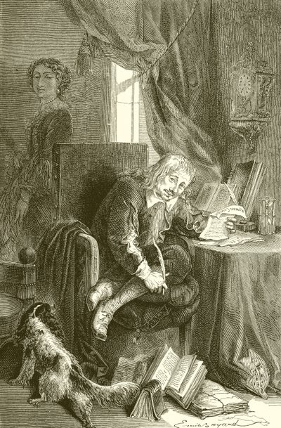 Scarron and His Wife by French School