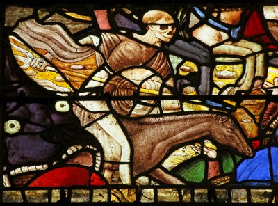 Scene from the Apocalypse: One of the Four Horsemen of the Apocalypse by French School
