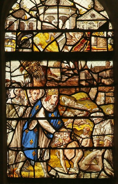 Scene from the Life of St Louis: Burying the Dead by French School