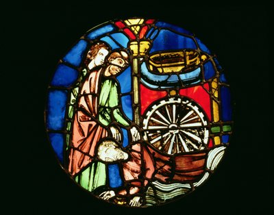 Scene from the Old Testament, mid-13th century by French School
