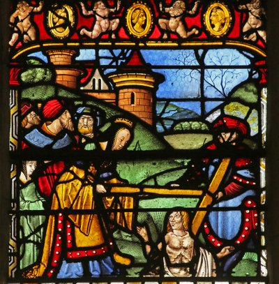 Scene from the Legend of the Cross: The Cross is Revealed by a Resurrecting Soul by French School