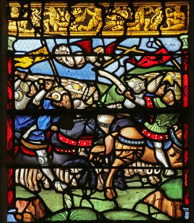 Scene from the Legend of the Cross: The Battle Against Maxence by French School