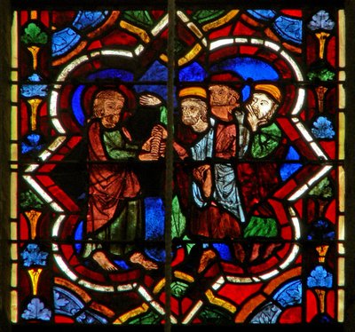Scene depicting Judas receives the silver by French School