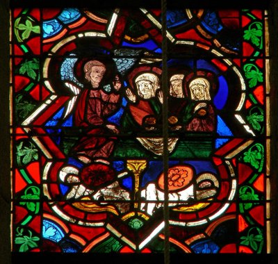Scene depicting the three Marys at the Resurrection tomb by French School