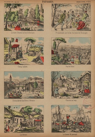 Scenes and Landscapes by French School