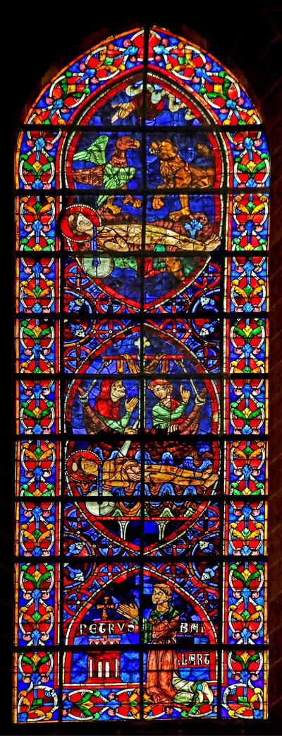 Scenes Concerning the Death of St Vincent; Donor Petrus Baillart by French School