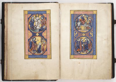 Scenes from the Life of Christ, illustration from the Lewis Psalter, c.1225-50 by French School
